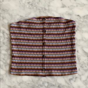 striped tube top
